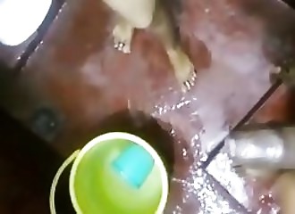 Indian couple fuck in bathroom