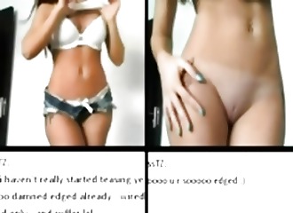 Bonasse s'exhibe devant deux mecs qui se branlent