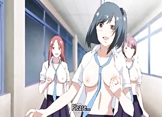 Manga cul en groupe avec deux pétasses