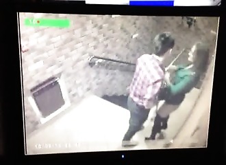 Levrette torride filmée par une caméra de surveillance